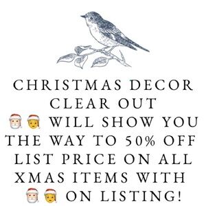 CHRISTMAS CLEAR OUT. 🎅🏻🧑‍🎄 ARE SELLING ALL MARKED XMAS ITEMS 50% OFF